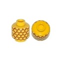 Minifigure, Head (Without Face) Pineapple Pattern - Hollow Stud