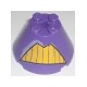 Cone 4 x 4 x 2 with Axle Hole and Yellow Teeth Pattern (Zurg)