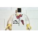 Torso Time Cruisers Red Bow Tie, Pencil and Pocket Watch Pattern / White Arms / Yellow Hands