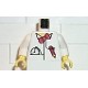 Torso Time Cruisers Red Bow Tie, Pencil and Pocket Watch Pattern / White Arms / Yellow Hands