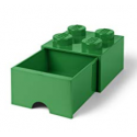 Caja de almacenaje 4 con cajón verde
