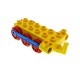 Duplo, Train Steam Engine Chassis with Blue Drive Rod