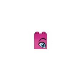 Brick 1 x 2 x 2 with Inside Stud Holder with Eyebrow and Right Eye Pattern (Queen Watevra Wa’Nabi)