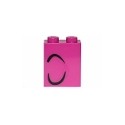 Brick 1 x 2 x 2 with Inside Stud Holder with Two Curved Black Lines Pattern (Queen Watevra Wa’Nabi Eyebrow and Closed ...