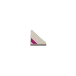 Tile, Modified 2 x 2 Triangular with Magenta Diagonal Stripe Pattern