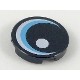 Tile, Round 2 x 2 with Bottom Stud Holder with Large Eye with White Glint and Medium Azure Iris Pattern