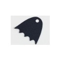 Minifigure, Cape Cloth, Scalloped 5 Points with Single Top Hole (Juniors Batman) - Spongy Stretchable Fabric