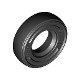 Tire 14mm D. x 4mm Smooth Small Single with Number Molded on Side