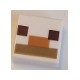Tile 1 x 1 with Groove with Minecraft Pixelated Patten (Minecraft Alpaca / Llama)