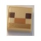 Tile 1 x 1 with Groove with Minecraft Pixelated Patten (Minecraft Alpaca / Llama)