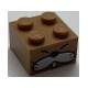 Brick 2 x 2 with Face, Whiskers and Tooth Pattern (Monty Mole)