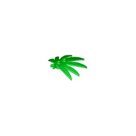 Plant Leaves 6 x 5 Swordleaf with Open O Clip Thick
