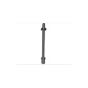 Bar   8L with Stop Rings and Pin (Technic, Figure Accessory Ski Pole) - Flat End