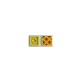 Tile 2 x 2 with Groove with Honeycomb Minecraft Pixelated Pattern