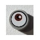 Tile, Round 1 x 1 with Reddish Brown Eye Pattern