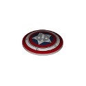Dish 8 x 8 Inverted (Radar) - Solid Studs with Captain America Shield, Red and White Rings and Star Pattern