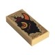 Tile 1 x 2 with Groove with Dark Tan Markings and Black Monster Head with Yellow Eye and Orange Horn Pattern (Nexo Knigh...