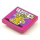 Tile 2 x 2 with Groove with BeatBit Album Cover - Yellow Mummy Pattern