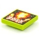 Tile 2 x 2 with Groove with BeatBit Album Cover - Explosion Pattern