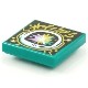 Tile 2 x 2 with Groove with BeatBit Album Cover - Space Helmet with Pastel Explosion Pattern