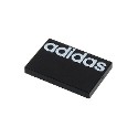 Tile 2 x 3 with White "adidas" Pattern