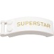 Windscreen 6 x 2 x 2 with Bar Handle with Gold "SUPERSTAR" Pattern Model Left Side
