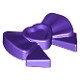 Friends Accessories Hair Decoration, Bow with Heart, Long Ribbon and Pin