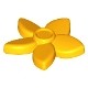 Friends Accessories Hair Decoration, Flower with Pointed Petals and Pin