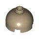 Brick, Round 2 x 2 Dome Top - Hollow Stud with Bottom Axle Holder x Shape + Orientation