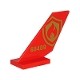 Tail Shuttle with Gold "60409" and Fire Logo with Flame and Shield Pattern on Both Sides