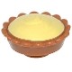 Pie with Bright Light Yellow Cream Filling Pattern