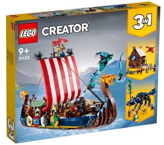 Barco Vikingo y Serpiente Midgard Galegory