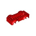 Vehicle, Base 5 x 10 x 2 1/2 with Mudguards and 6 x 2 Recessed Center with 3 Holes with Same Color Wheels Holders Attach...