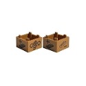 Container, Box 2 x 2 x 1 - Top Opening with Flat Inner Bottom with HP Game Spinner / Dreidel Actions with Dark Mark, Plu...