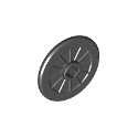 Wheel Wheelchair with Molded Black Hard Rubber Tire Pattern
