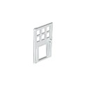 Door 1 x 4 x 6 with 6 Panes, Stud Handle, and Hole for Pet Flap