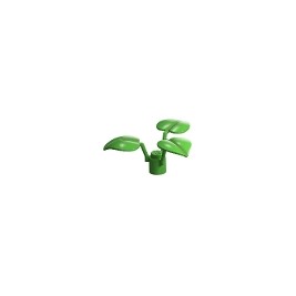 Plant Flower Stem 1 x 1 x 2/3 with 3 Large Leaves