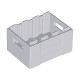 Container, Crate 3 x 4 x 1 2/3 with Handholds