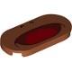 Tile, Round 2 x 4 Oval with Black Nostrils and Wide Open Mouth with Red Tongue Pattern (Super Mario Boss Sumo Bro Lower ...