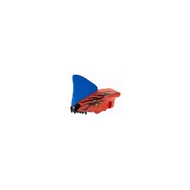 Dragon Head (Avatar Toruk) Jaw Upper with Blue Crest, Black Stripes, and Bright Light Orange Eyes Pattern