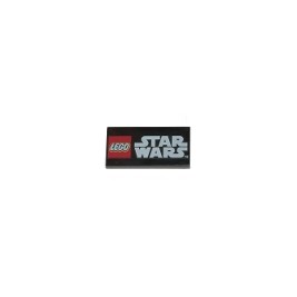 Tile 2 x 4 with LEGO Star Wars Logo Pattern