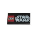 Tile 2 x 4 with LEGO Star Wars Logo Pattern