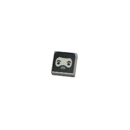 Tile 1 x 1 with Male Head with Smile, Black Beard, Eyebrows, and Hair Pattern (HP Rubeus Hagrid)
