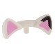 Friends Accessories Cat Ears with Bright Pink Auricles and Black Tip on Left Ear Pattern