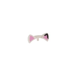 Friends Accessories Cat Ears with Bright Pink Auricles and Black Tip on Left Ear Pattern