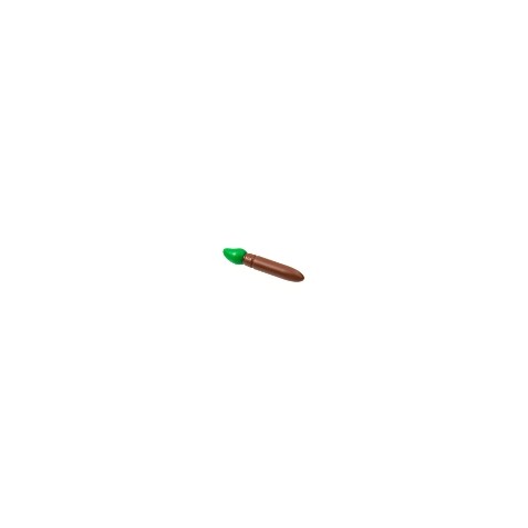 Minifigure, Utensil Paint Brush with Molded Green Bristles Pattern
