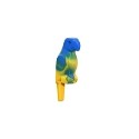 Bird, Parrot with Large Beak with Marbled Blue Pattern