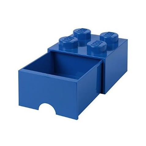 Caja de almacenaje 4 con cajón azul