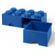 Caja de almacenaje 8 con cajones azul