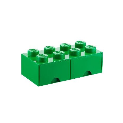 Caja de almacenaje 8 con cajones verde
